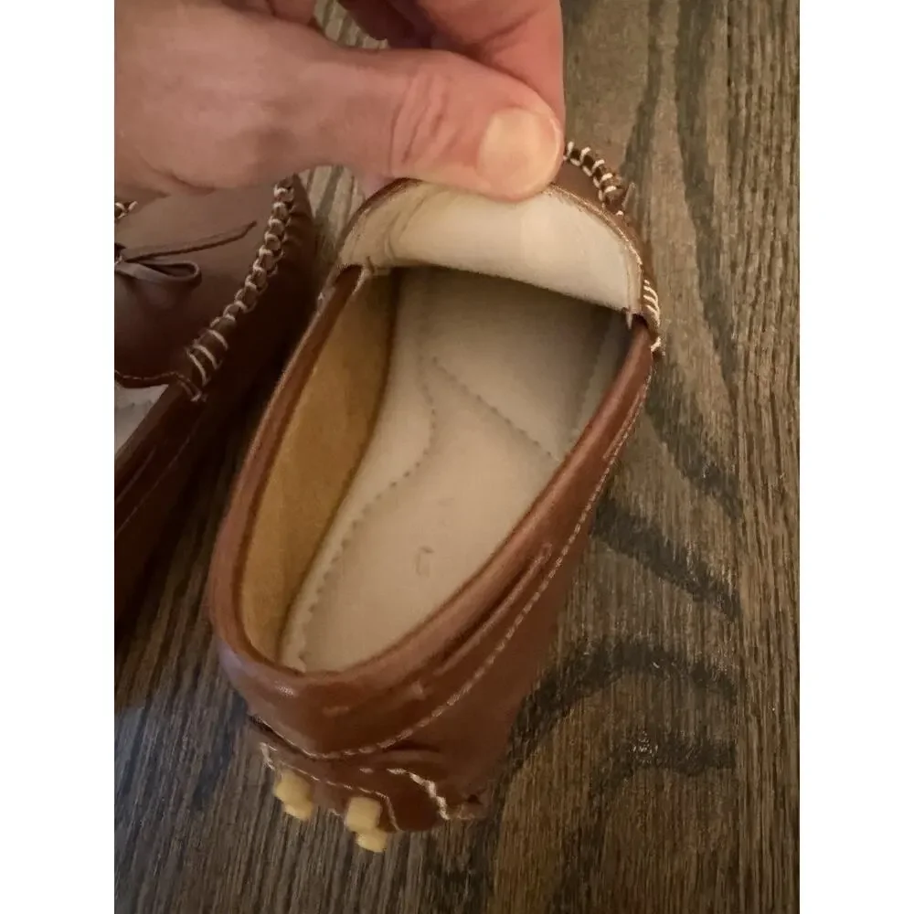 Elephantito Loafers, Natural Tan Little Kids Sz 10c